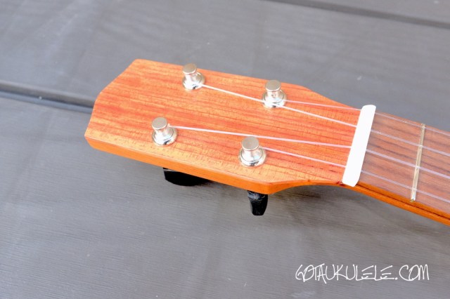 KM Ukuleles Boatpaddle Soprano Ukulele headstock